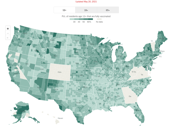 CẬP NHẬT TÌNH HÌNH TIÊM VẮC-XIN NGỪA COVID-19 TẠI MỸ