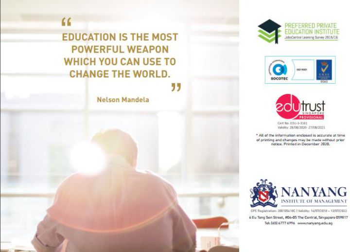 TRƯỜNG NANYANG INSTITUTE OF MANAGEMENT (NIM) MỞ CHƯƠNG TRÌNH MỚI 2021